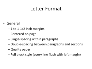 Letters and E-mail