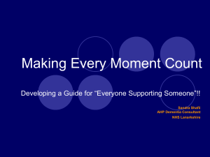 Making every moment count
