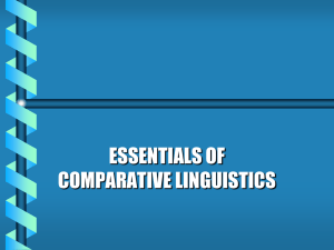 Comparative Linguistics Essentials: Branches, Methods, and Classifications