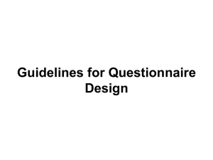Questionnaire Design Guidelines: Best Practices & Examples