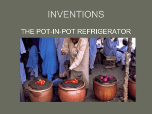 Pot-in-Pot Refrigerator & Chindogu Inventions