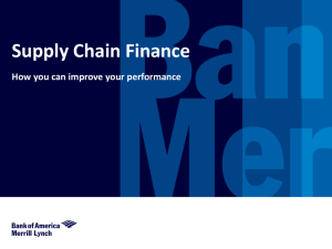 Supply Chain Finance: Improve Performance