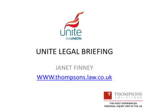 March 2013, Legal Services Update