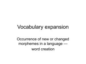 Word creation