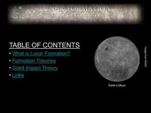 Lunar Formation