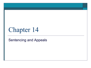 Sentencing and Appeals