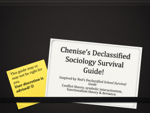 Sociology Theories & Deviance Study Guide