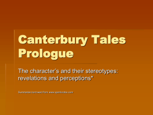 Canterbury Tales Prologue: Character Analysis & Stereotypes