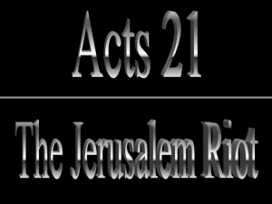Acts 21-28 Summary: Paul's Journey to Rome Presentation