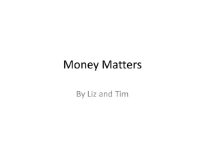 Money Matters - GunmaJET.net