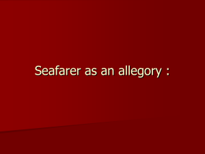 Seafarer as Allegory: An Anglo-Saxon Elegy Analysis