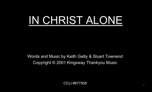 In Christ Alone