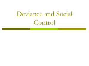 Deviance and Social Control: Norms & Social Expectations
