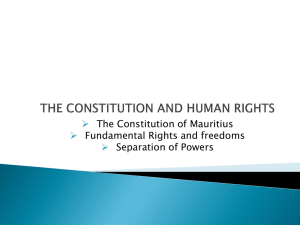 THE CONSTITUTION AND HUMAN RIGHTS