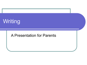 Writing presentation - VCOP