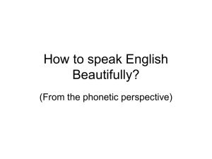 How to Speak English Beautifully(lecture)