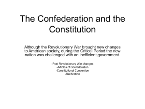 9 The Confederation and the Constitution