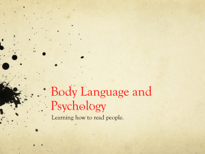 Body Language and Performance Psychology
