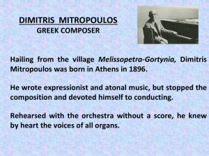 DIMITRIS MITROPOULOS - European Multiguide