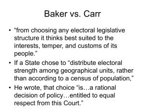 Baker vs. Carr