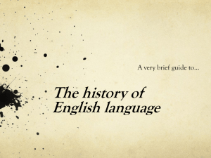 History of the English Language: A Brief Guide