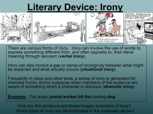 Irony in Literature: Analyzing Richard Cory