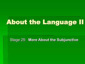 Latin Subjunctive: Imperfect & Pluperfect Forms