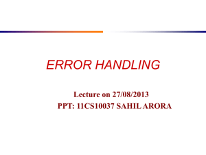 Error Handling in Compilers: Syntax & Recovery Strategies