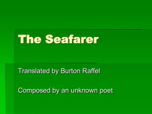The Seafarer: Anglo-Saxon Poem Analysis