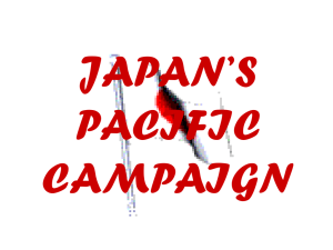 JAPAN`S PACIFIC CAMPAIGN