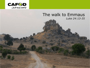 Emmaus sec assembly for Easter 2013