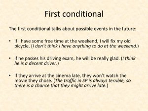 First conditional - IPT Intermediate