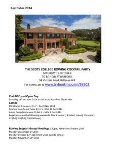 key rowing dates 2014 - Sports at The Scots College Logo