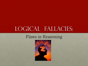 Logical Fallacies: Flaws in Reasoning