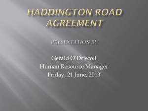 PresentationonHarringtonRoad