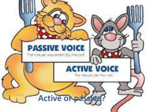Active vs. Passive Voice: Grammar Lesson