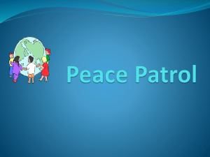 Peace Patrol: Conflict Resolution & School Safety Program