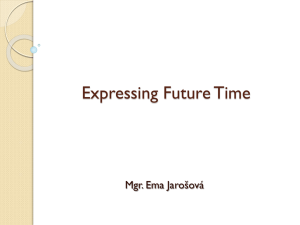 Expressing Future Time