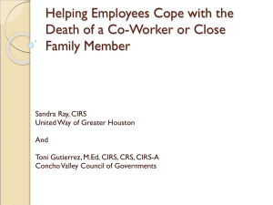 Helping Employees Cope with the Death of a Co