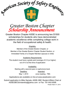 Info - ASSE Boston Chapter