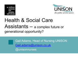 Gail Adams UNISON