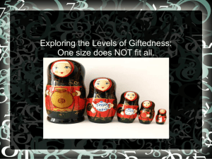 Levels of Giftedness: Understanding Different Gifted Profiles
