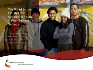 Casey Family Programs – The Road to the Finish Line: Support for
