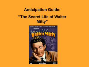 Walter Mitty Anticipation Guide: Imagination & Heroes