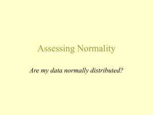Assessing Normality: Data Distribution Analysis