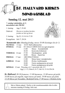 St. Hallvard kirkeblad, mai 2013