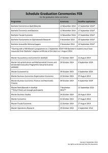 Schedule Graduation Ceremonies FEB