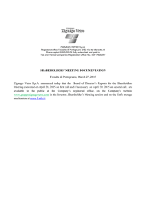 SHAREHOLDERS` MEETING DOCUMENTATION
