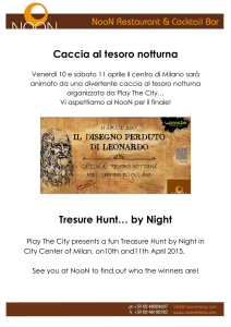 Caccia al tesoro notturna Tresure Hunt… by Night
