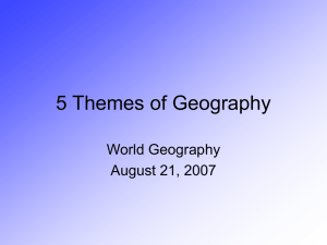 5 Themes of Geography